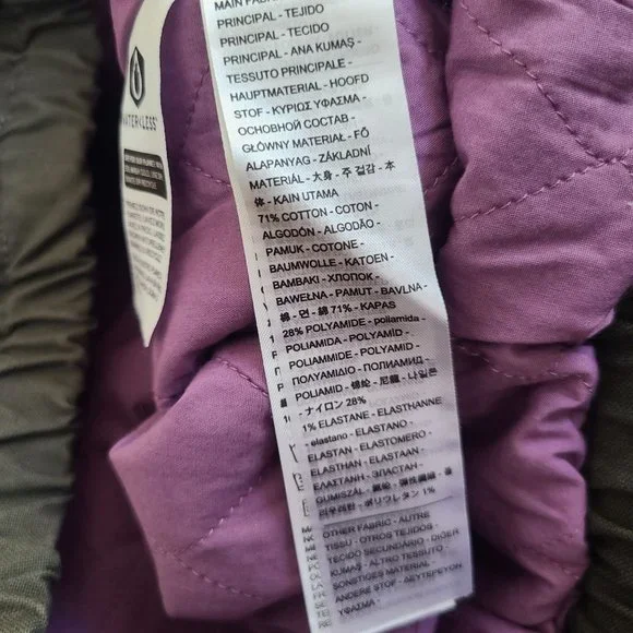 Levis Cordura Skateboard Canvas Hoodie Jacket Size XXL Gray Purple Heavy